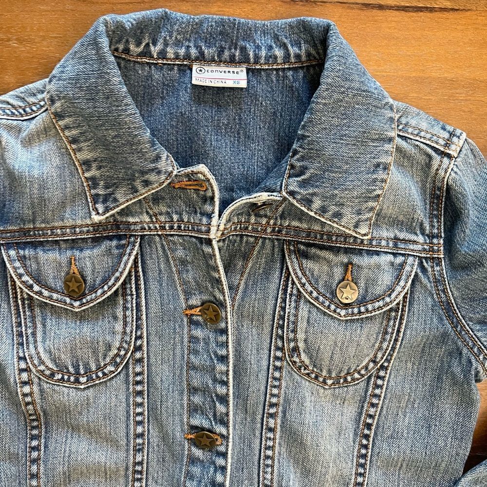 Converse ⭐️ Jean Jacket || SZ XS - Picture 11 of 15